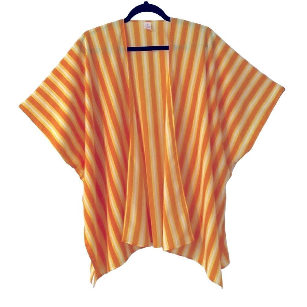 Islander yellow stripe swim cover up size L/XL